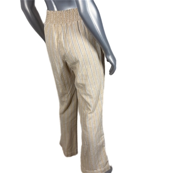 Ci Sono | Linen Collection Striped Wide-Leg Pants - Picture 4 of 9